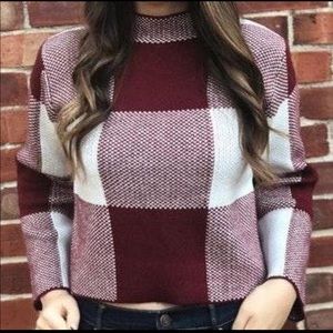 Mock neck sweater